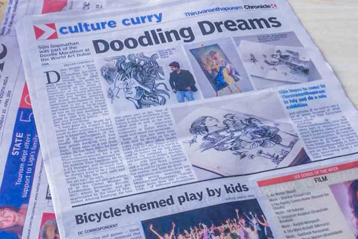 Doodling Dreams - Deccan Chronicle Interview