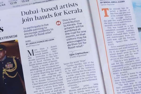Dubai-based artists join hands for Kerala - Gulf News