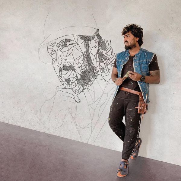 Indian artist based in Dubai, Created masterpiece by unleashing his doodling skills