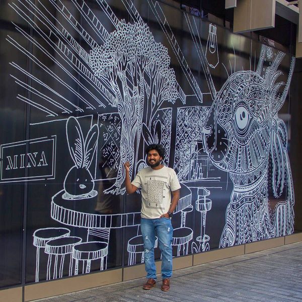 Mina Brasserie - Mural Artwork