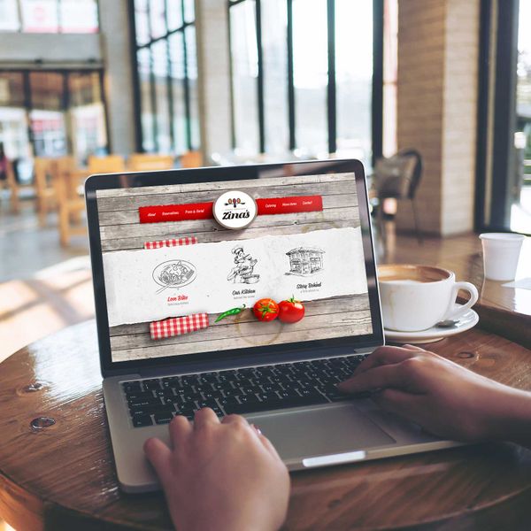 Zinas Restaurant - User Interface Design