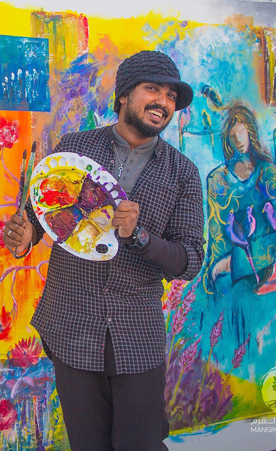 Live painting @ Mangrove Fest Goverment of Ras Al Khaimah