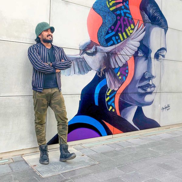 Aloofness (Illusion Series) - Mural Painting
