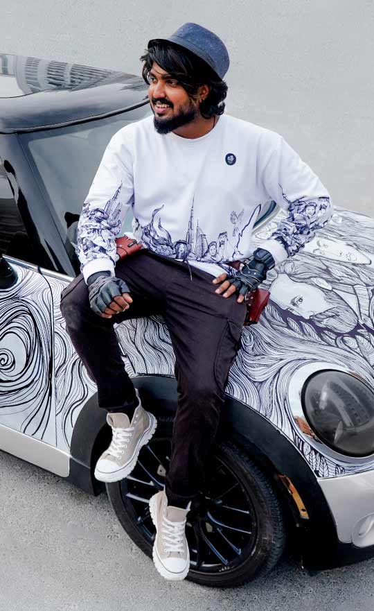 Doodle Rockstar created first doodle car in United Arab Emirates