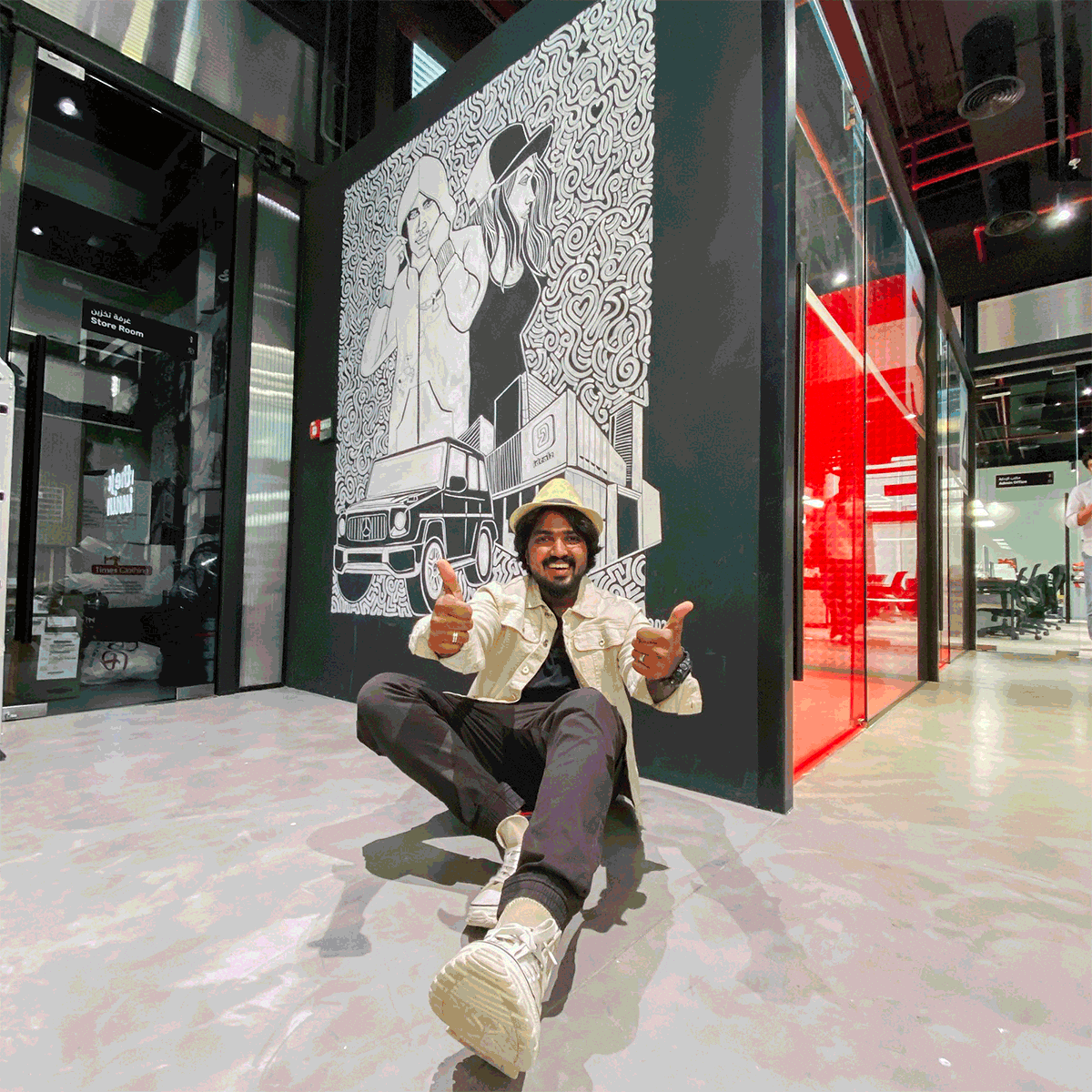 Second Wall Art at Idealz Headquarters, Dubai