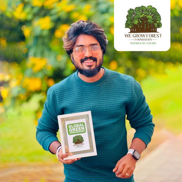 We Grow Forest Foundation choose Doodle Artist Sijin Gopinathan as Global Green Ambassador