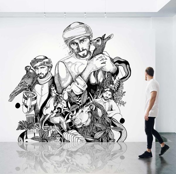 Hamdan Bin Mohammed Al Maktoum - Mural Art