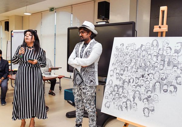Artist Sijin Gopinathan and Art Teacher Sidra Tatheer have collaborated on many projects