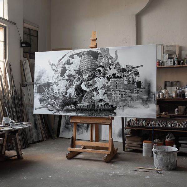 Kerala Tribute Artwork — Gods, Culture & the Soul of the Land